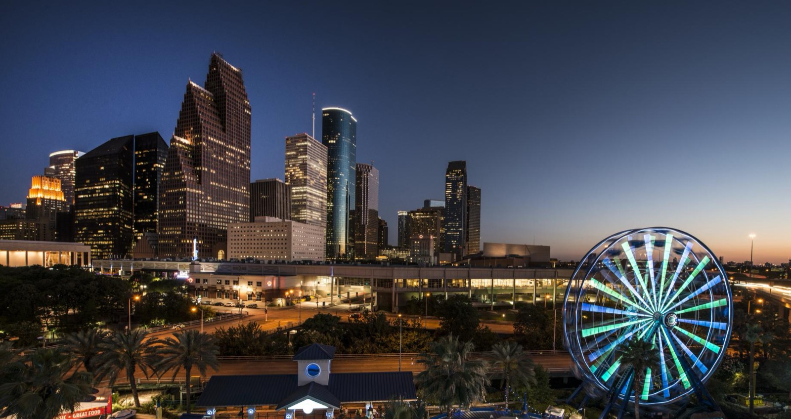 Winning With AI live seminar coming to Houston, Texas near Buffalo Bayou Park and the downtown skyline