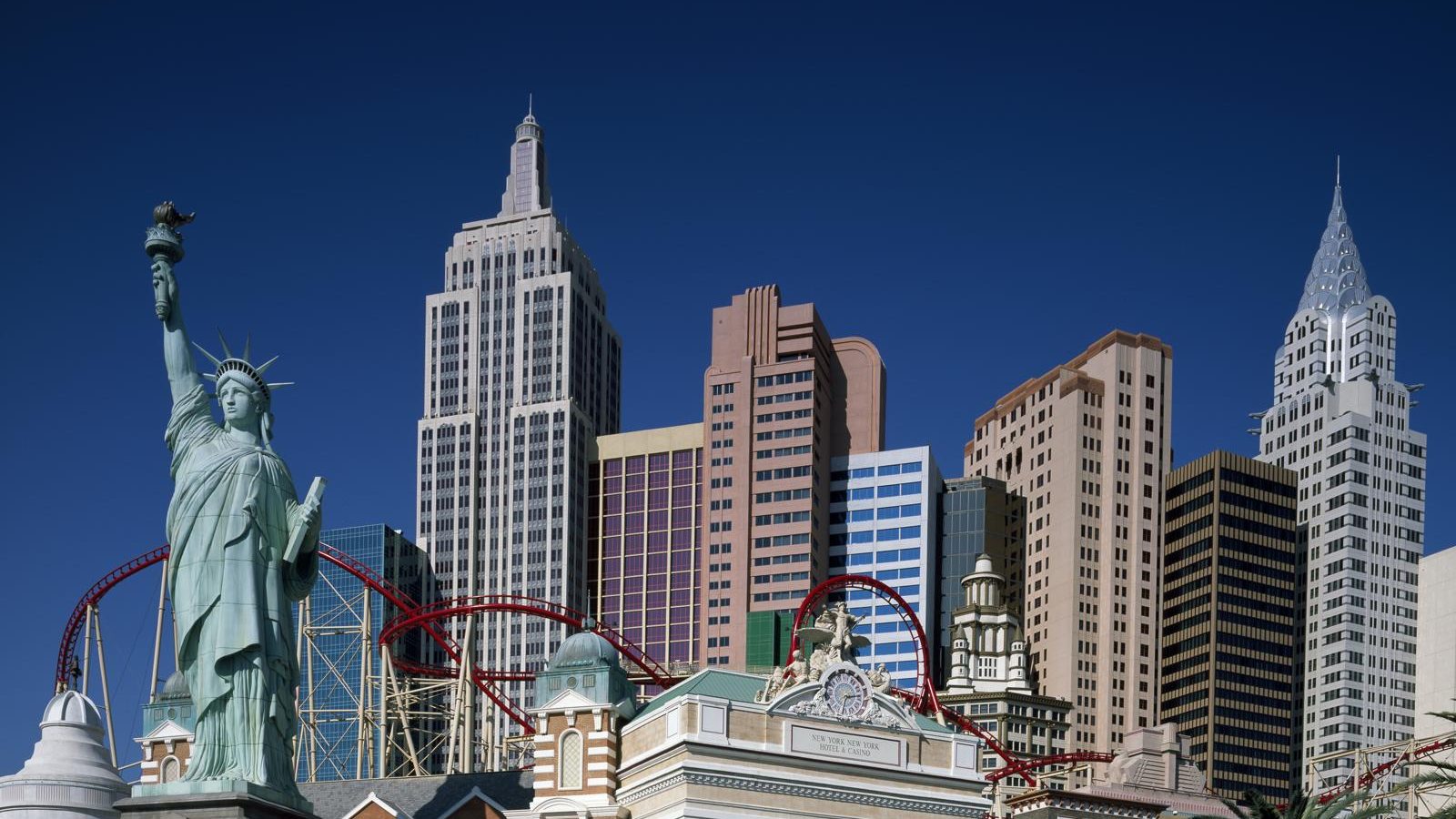 The Las Vegas Strip at dusk, Nevada